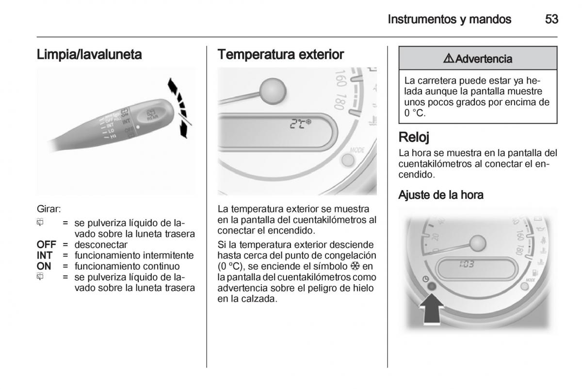 Opel Agila B manual del propietario / page 55