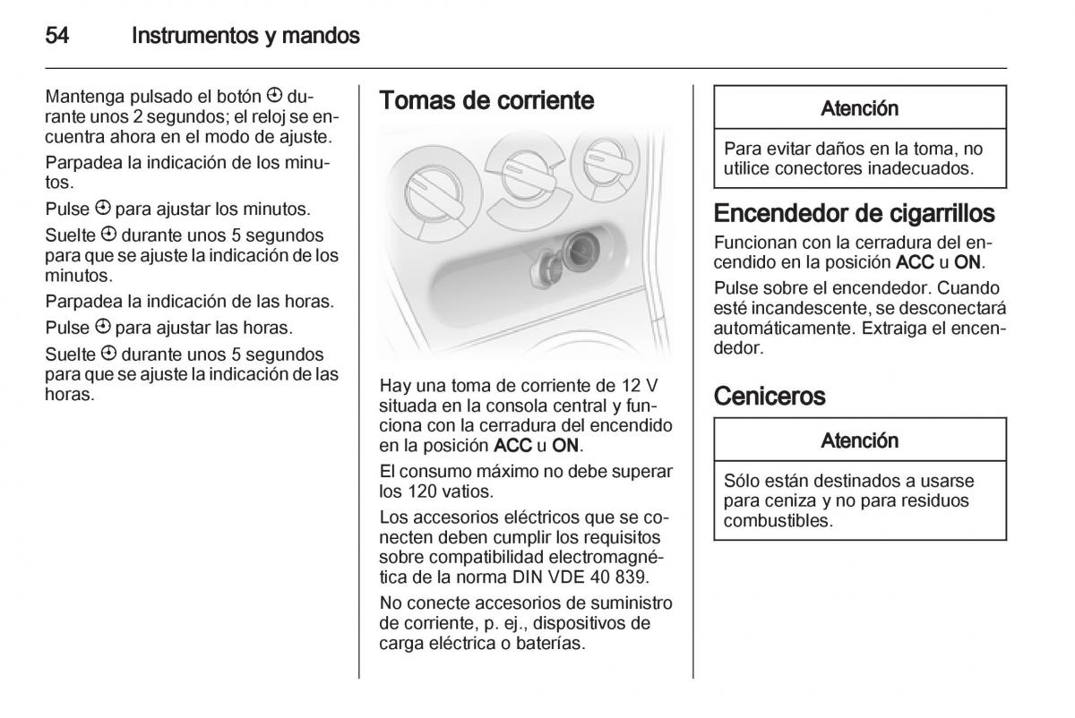 Opel Agila B manual del propietario / page 56