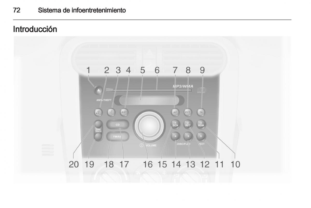 Opel Agila B manual del propietario / page 74