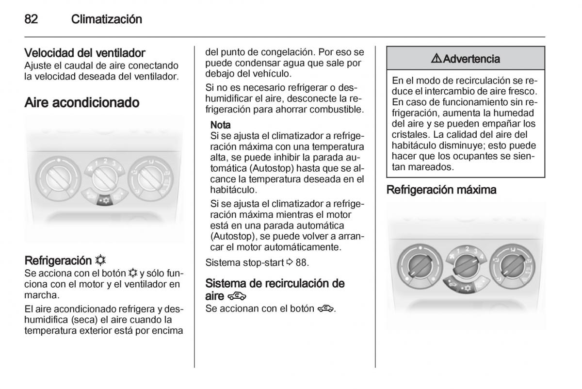 Opel Agila B manual del propietario / page 84