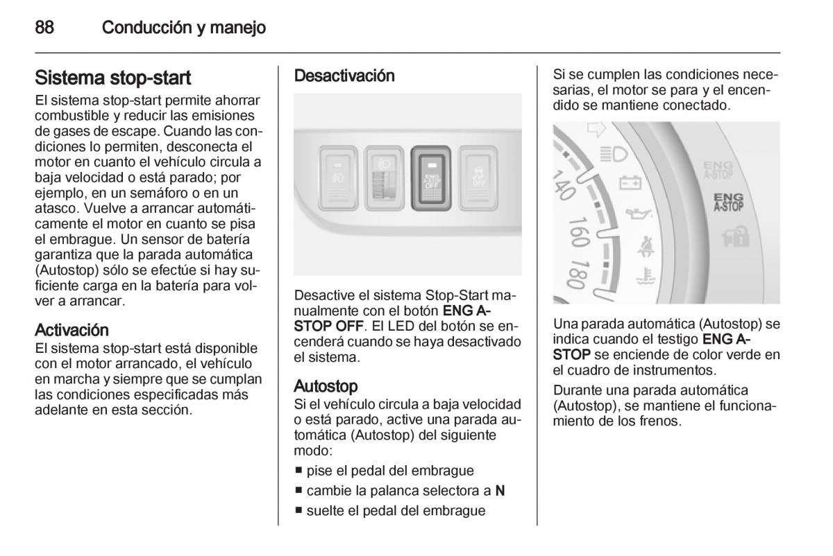 Opel Agila B manual del propietario / page 90