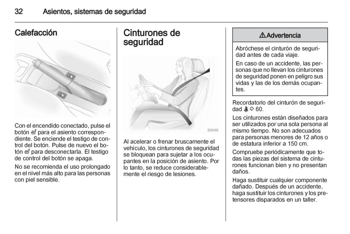 Opel Agila B manual del propietario / page 34