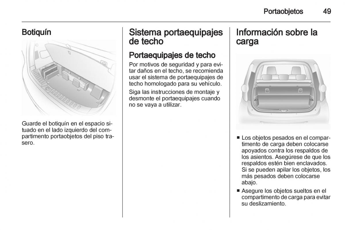 Opel Agila B manual del propietario / page 51