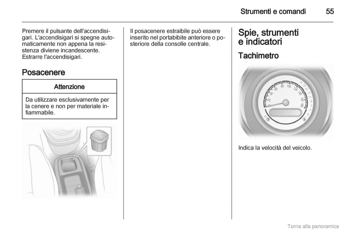 Opel Agila B manuale del proprietario / page 56