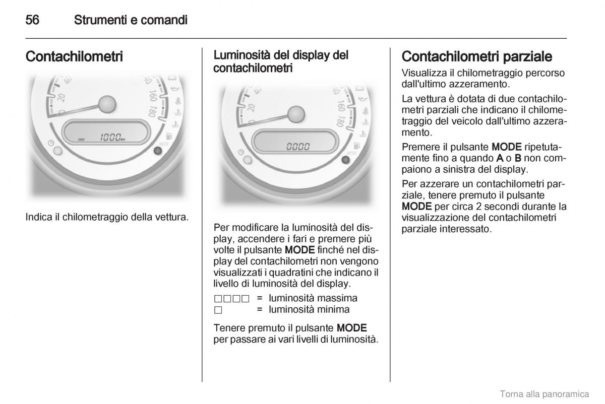 Opel Agila B manuale del proprietario / page 57