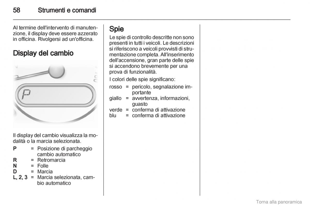 Opel Agila B manuale del proprietario / page 59