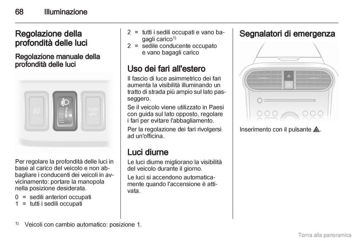 Opel Agila B manuale del proprietario / page 69