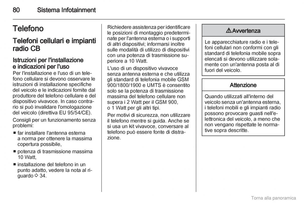 Opel Agila B manuale del proprietario / page 81