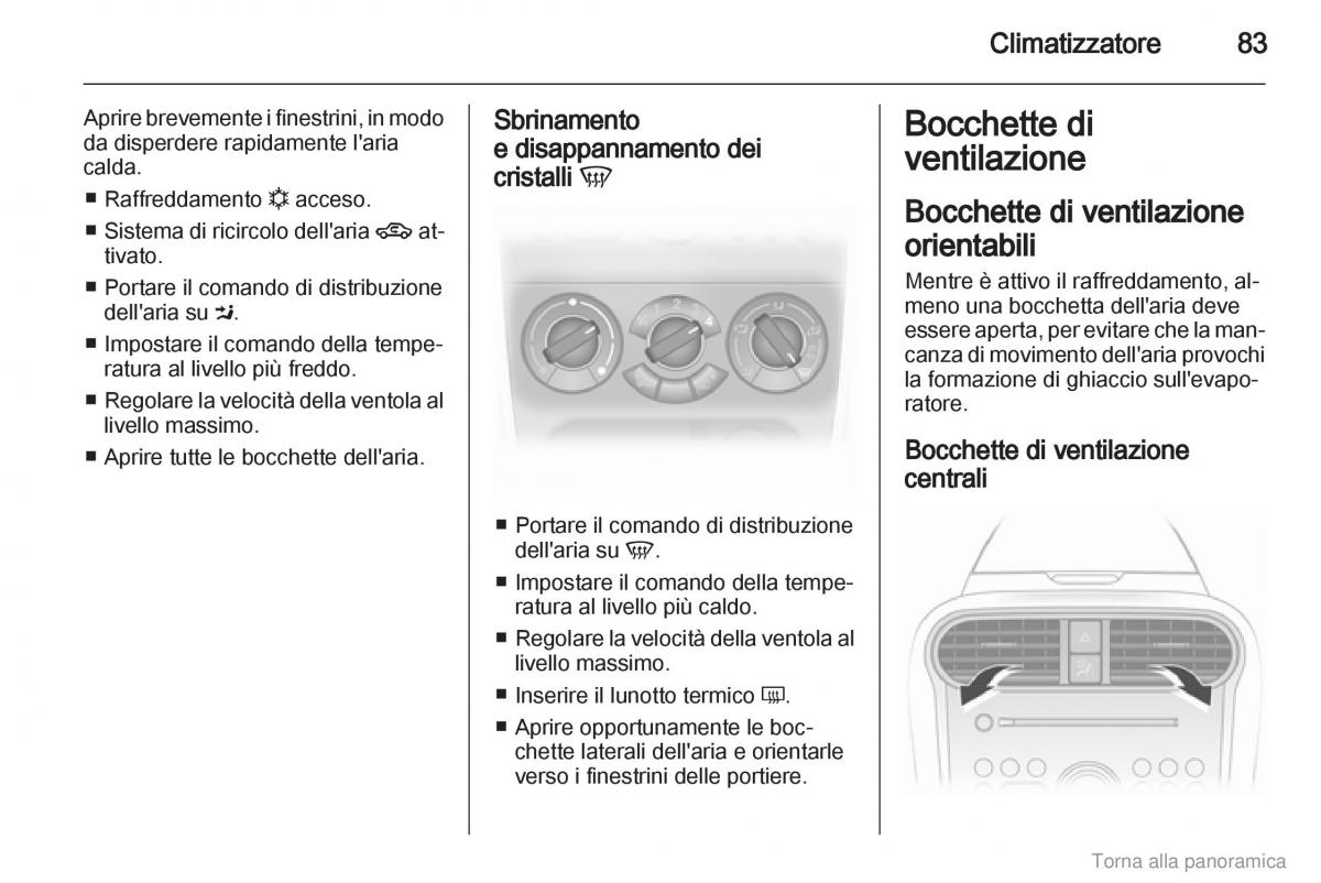 Opel Agila B manuale del proprietario / page 84