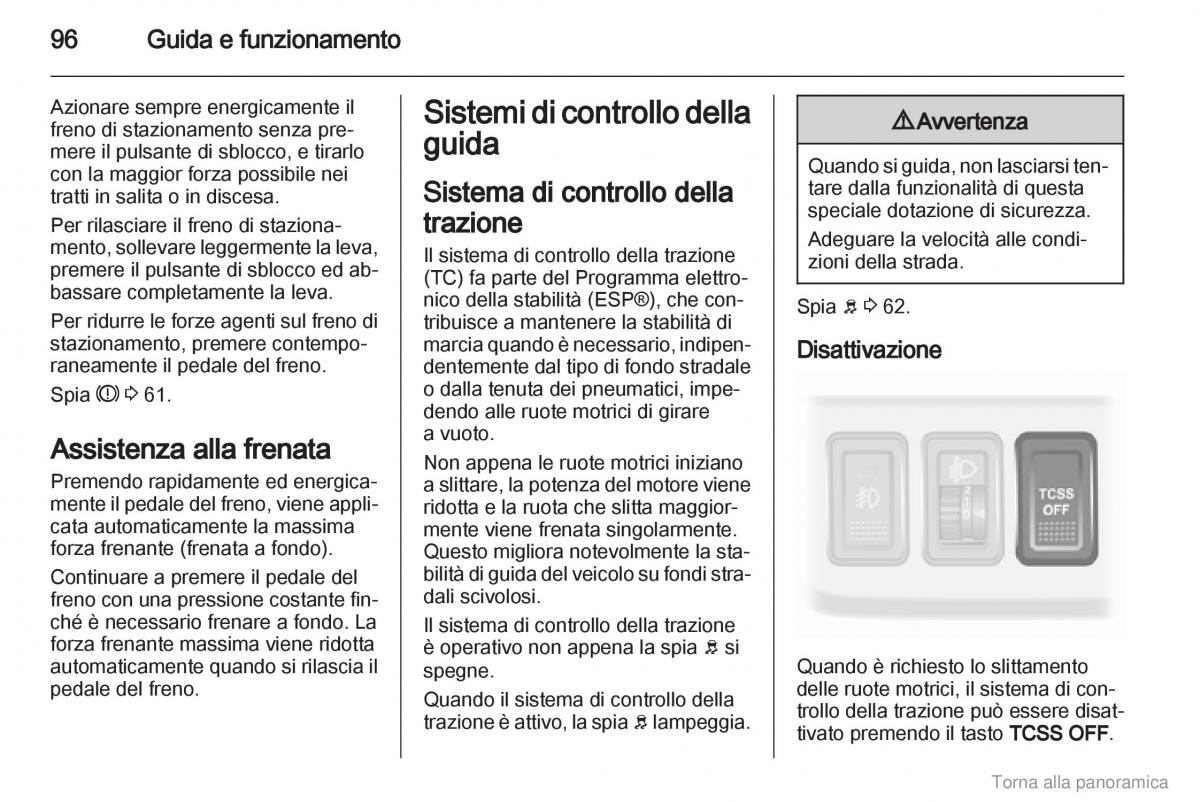 Opel Agila B manuale del proprietario / page 97