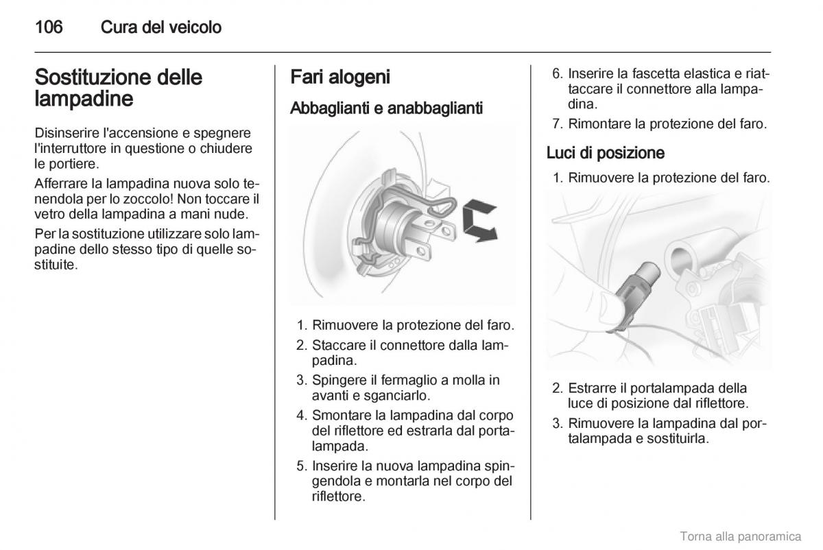 Opel Agila B manuale del proprietario / page 107