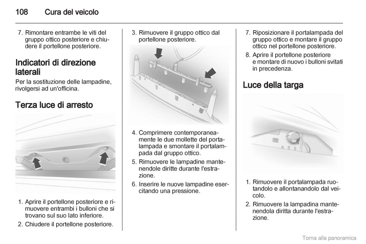 Opel Agila B manuale del proprietario / page 109