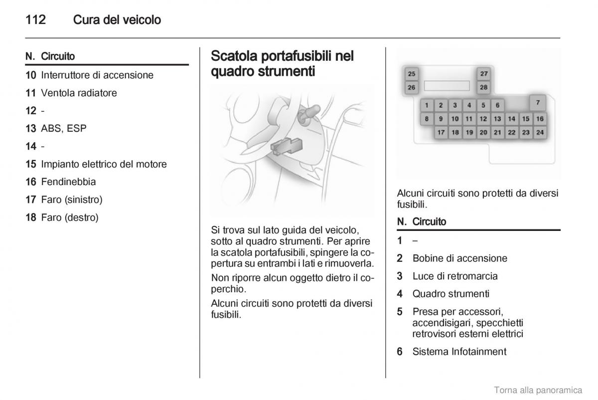 Opel Agila B manuale del proprietario / page 113