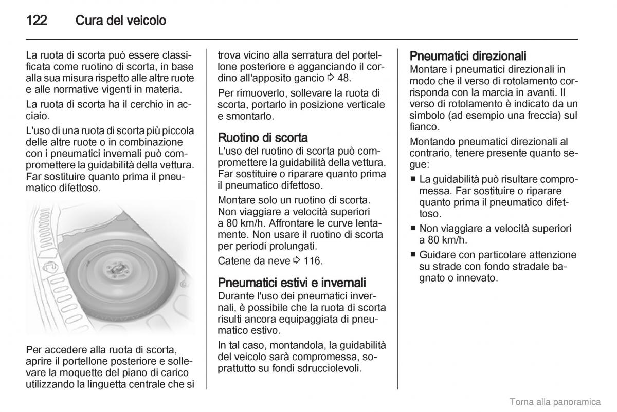 Opel Agila B manuale del proprietario / page 123