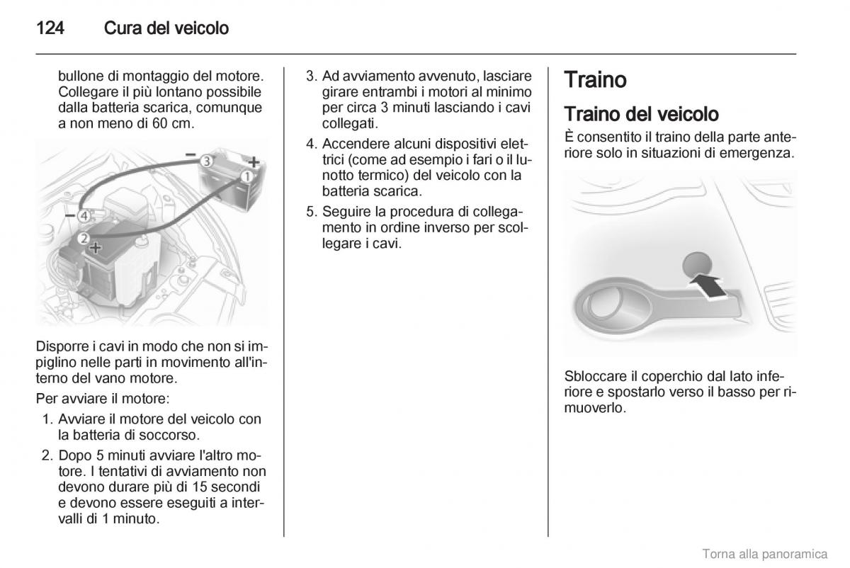 Opel Agila B manuale del proprietario / page 125