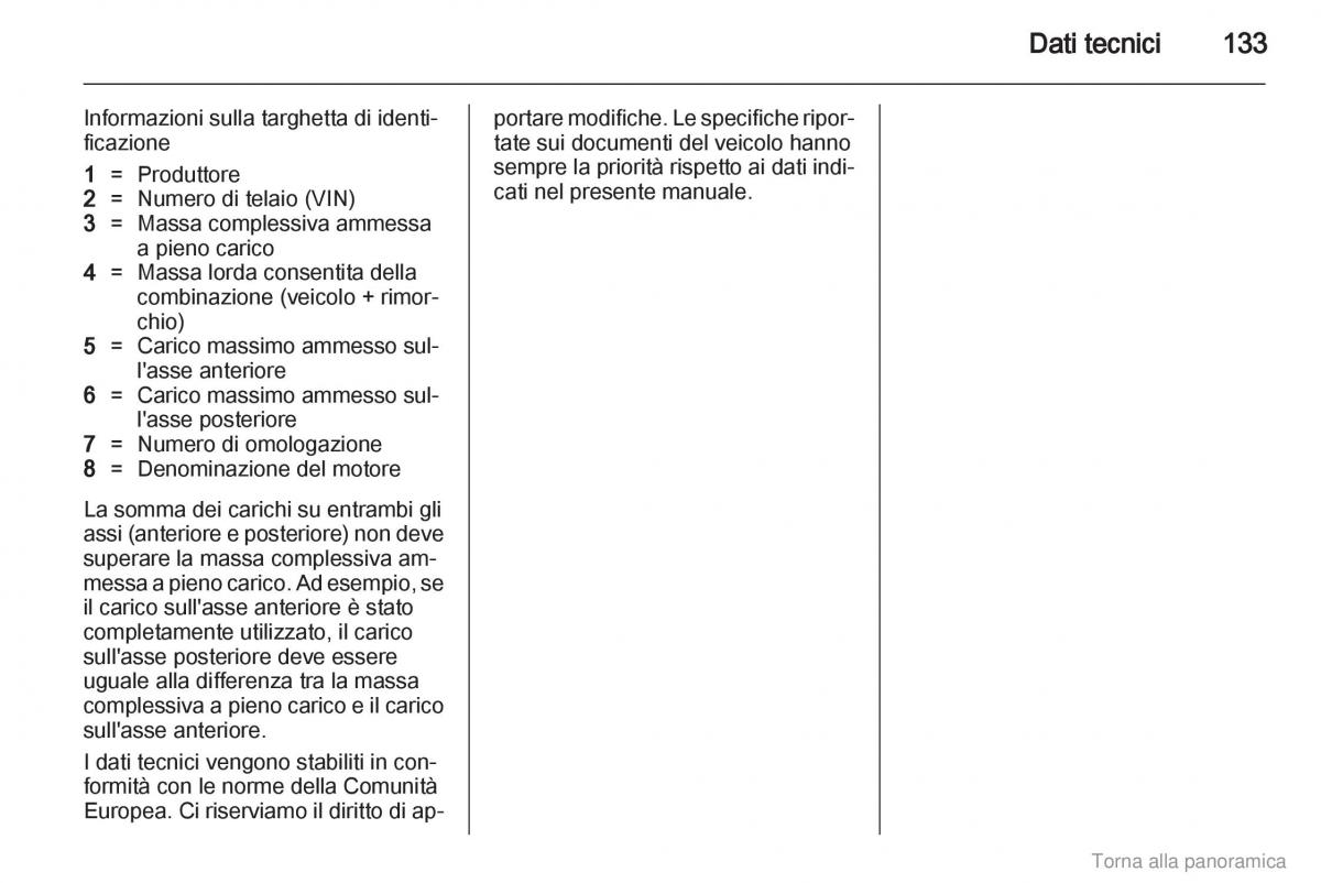 Opel Agila B manuale del proprietario / page 134