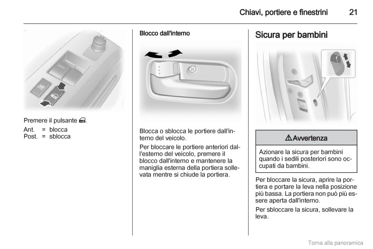 Opel Agila B manuale del proprietario / page 22