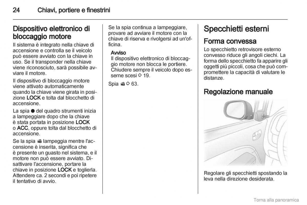 Opel Agila B manuale del proprietario / page 25