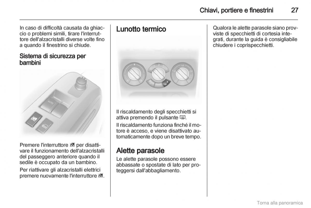 Opel Agila B manuale del proprietario / page 28