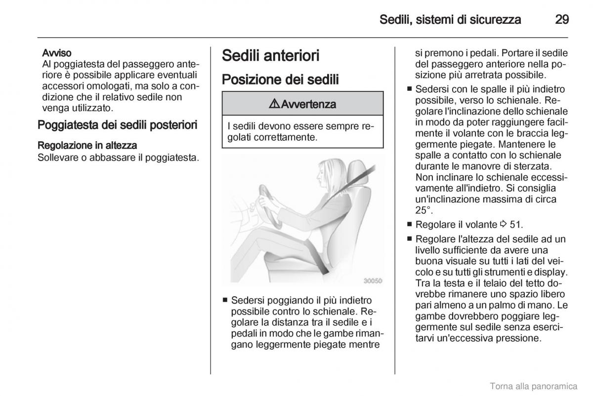 Opel Agila B manuale del proprietario / page 30