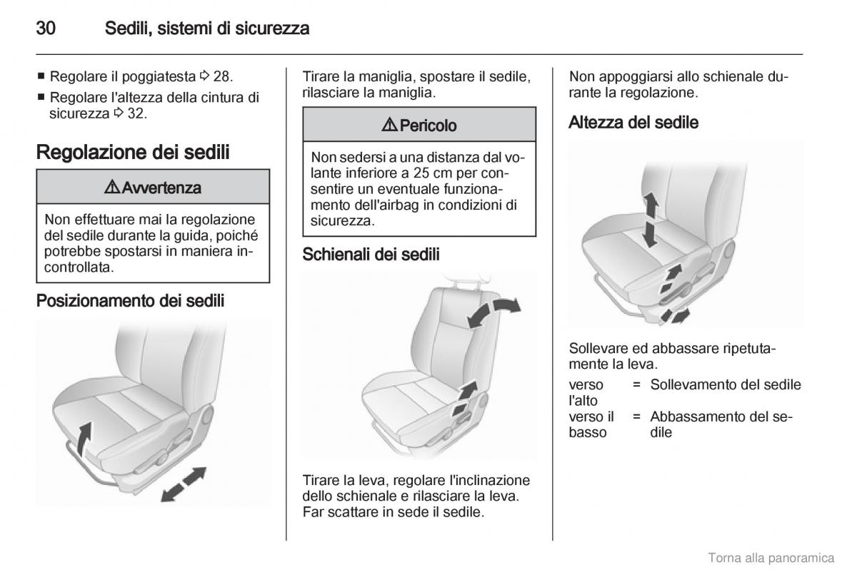 Opel Agila B manuale del proprietario / page 31