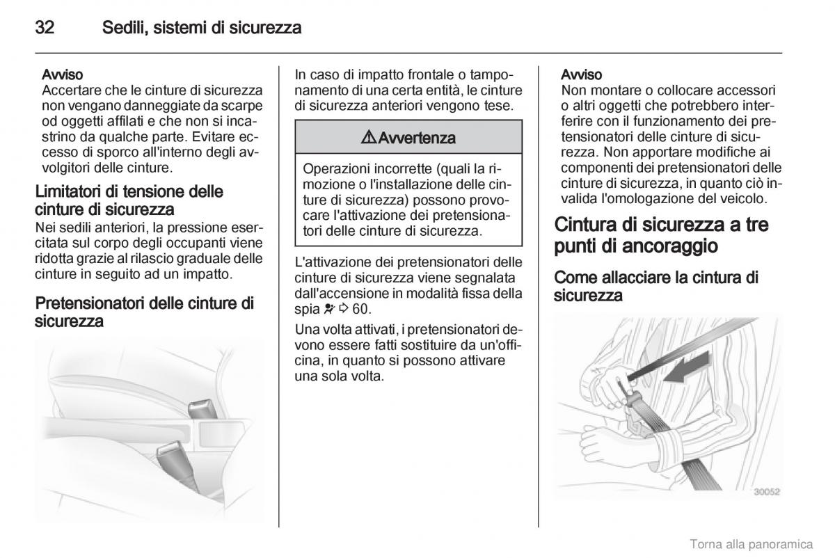 Opel Agila B manuale del proprietario / page 33