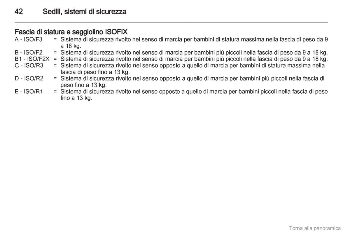 Opel Agila B manuale del proprietario / page 43