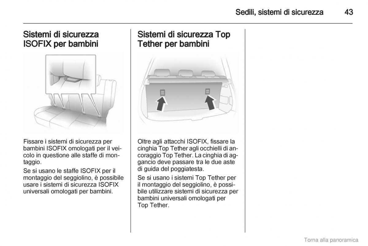 Opel Agila B manuale del proprietario / page 44