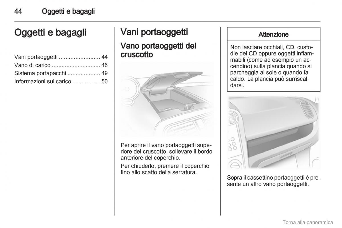 Opel Agila B manuale del proprietario / page 45