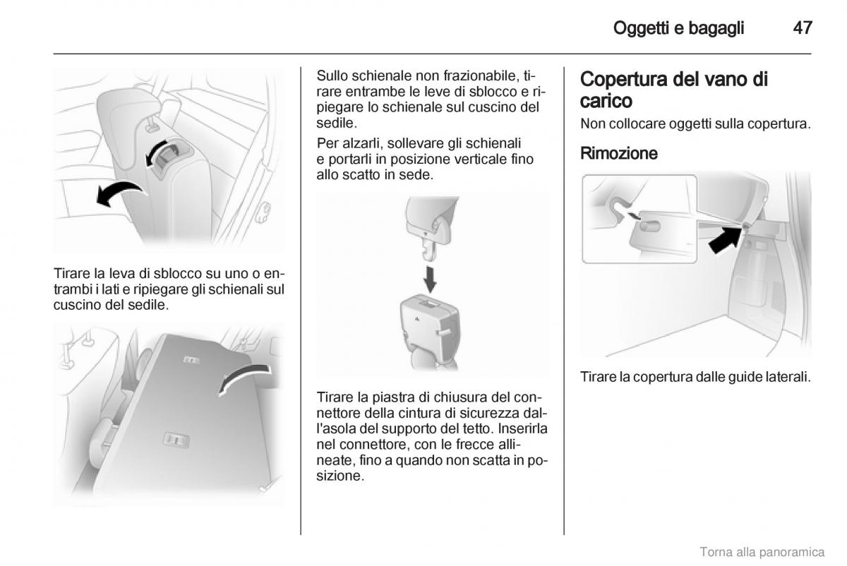 Opel Agila B manuale del proprietario / page 48