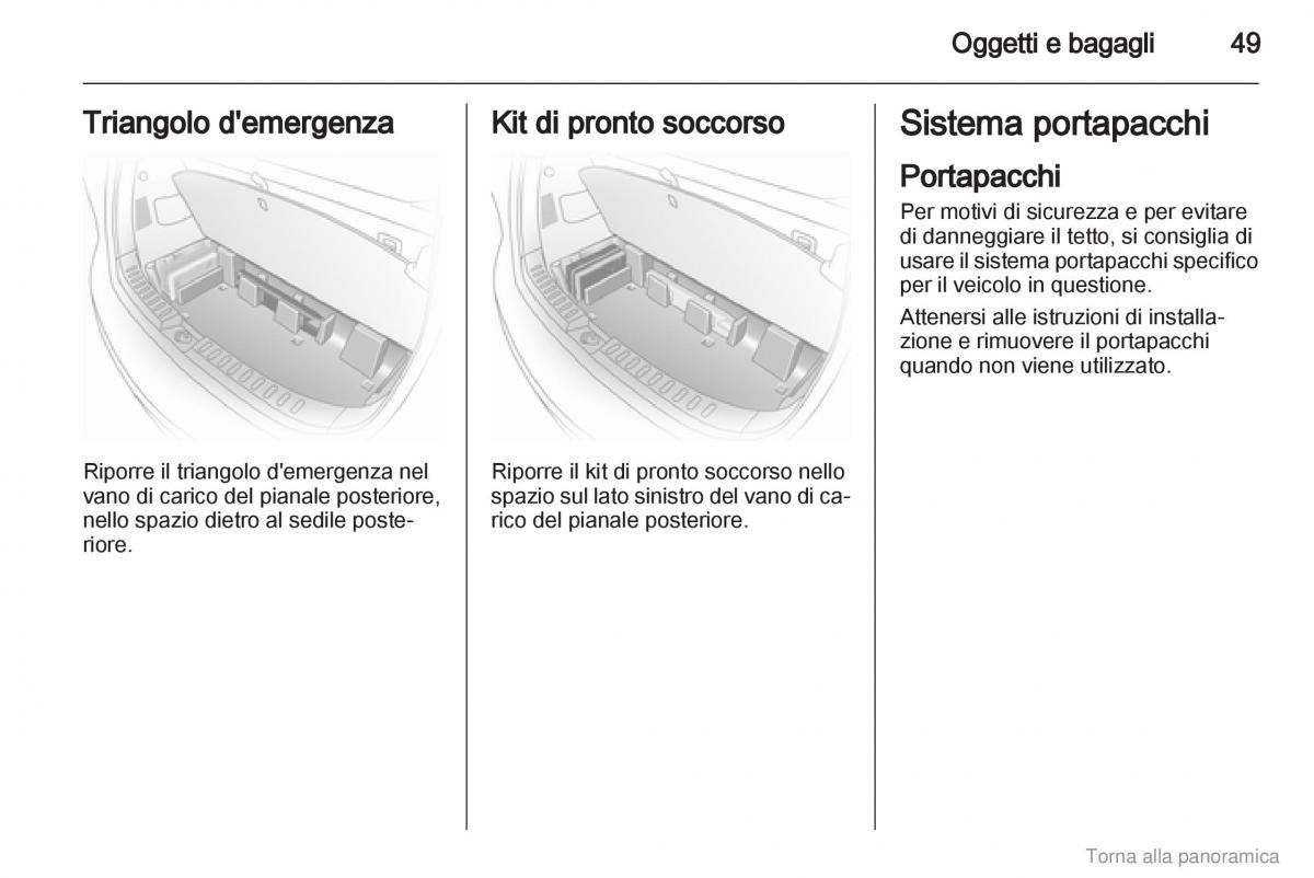 Opel Agila B manuale del proprietario / page 50