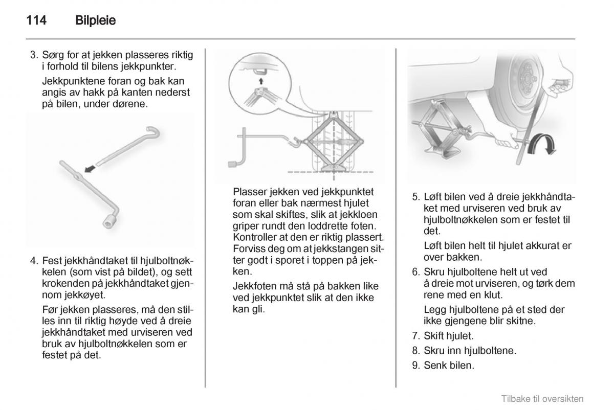 Opel Agila B bruksanvisningen / page 114