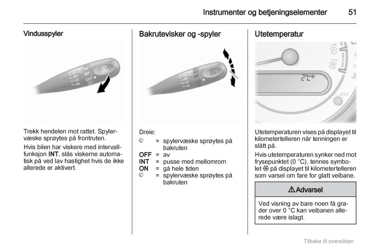 Opel Agila B bruksanvisningen / page 51