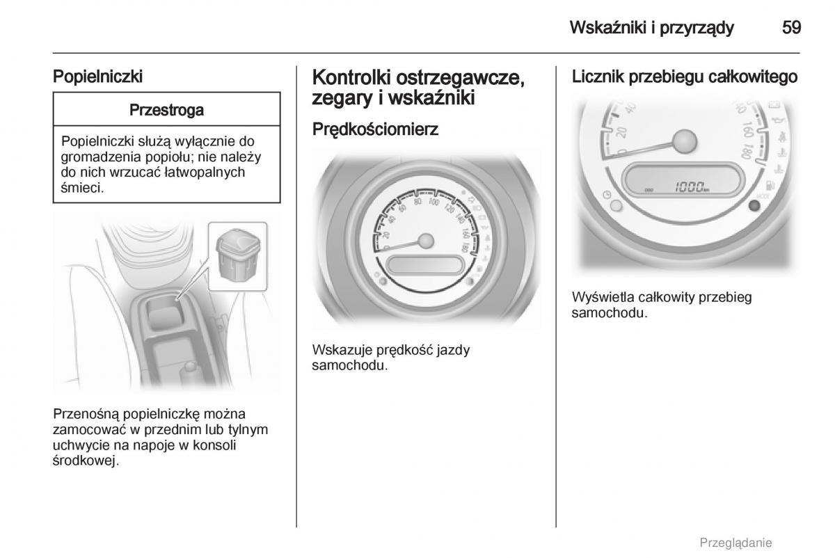 Opel Agila B instrukcja obslugi / page 59