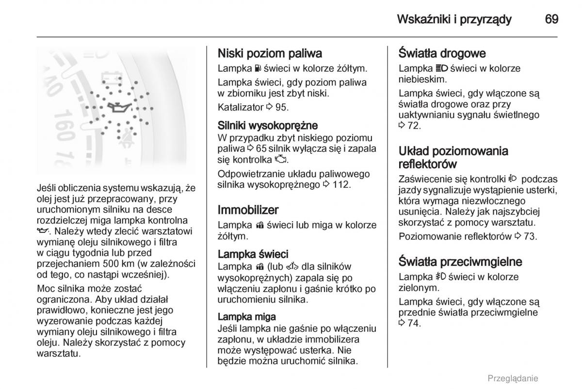 Opel Agila B instrukcja obslugi / page 69