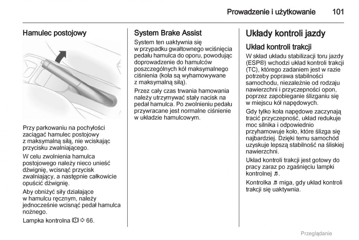 Opel Agila B instrukcja obslugi / page 101