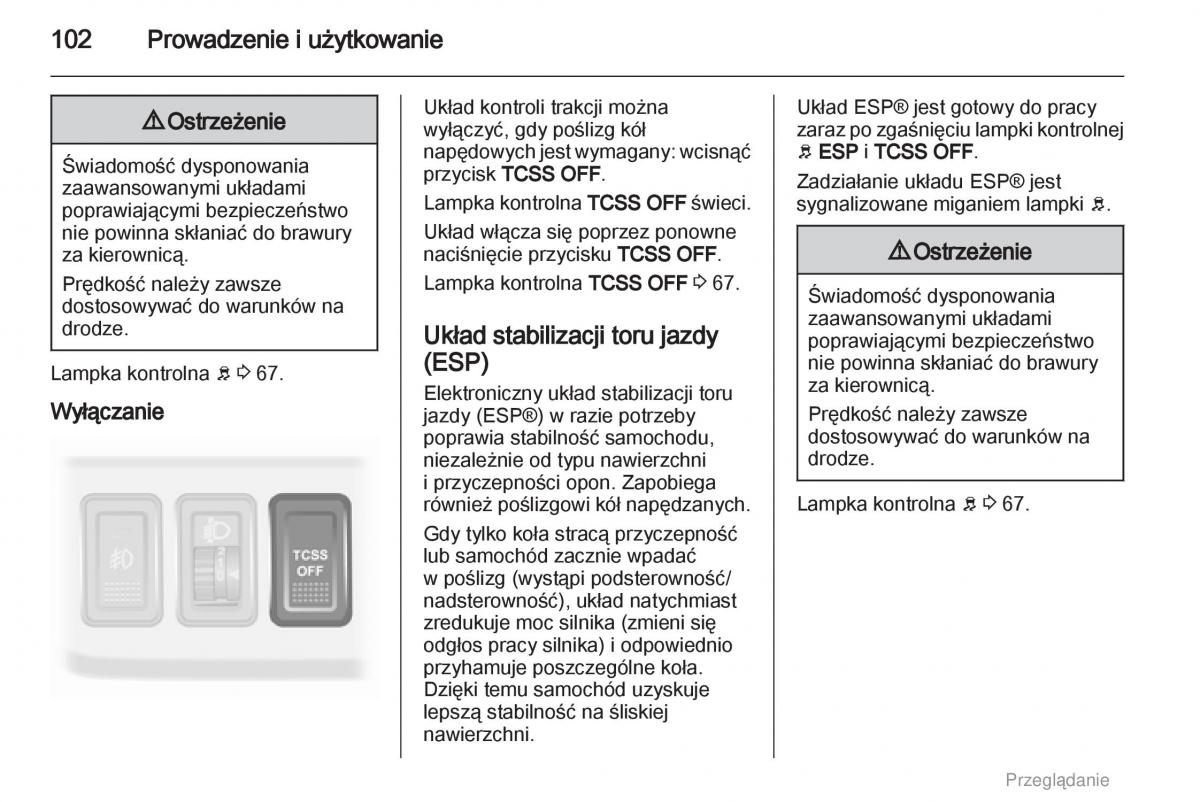 Opel Agila B instrukcja obslugi / page 102