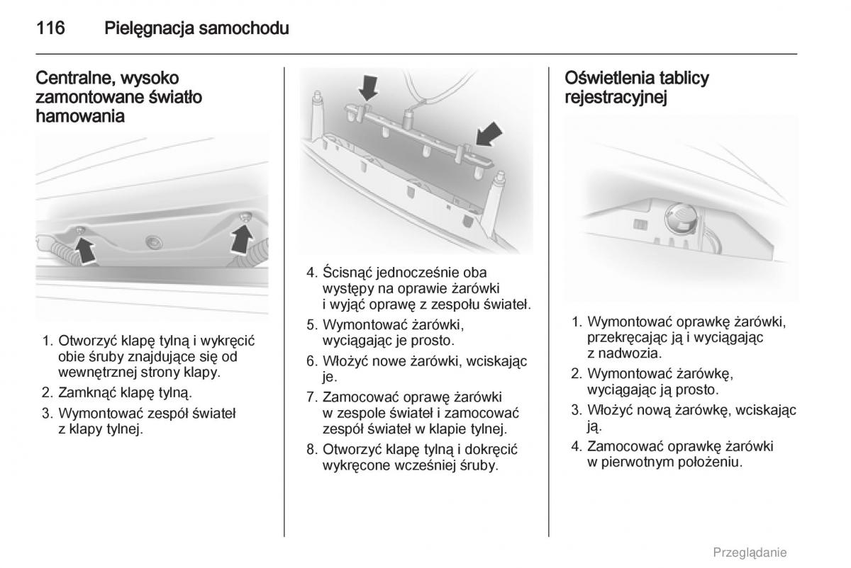 Opel Agila B instrukcja obslugi / page 116