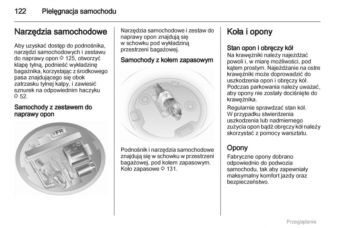 Opel Agila B instrukcja obslugi / page 122