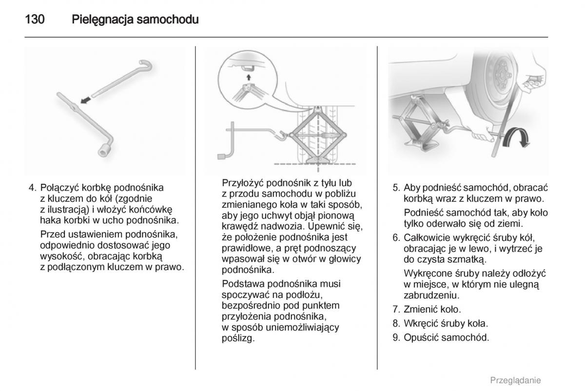 Opel Agila B instrukcja obslugi / page 130