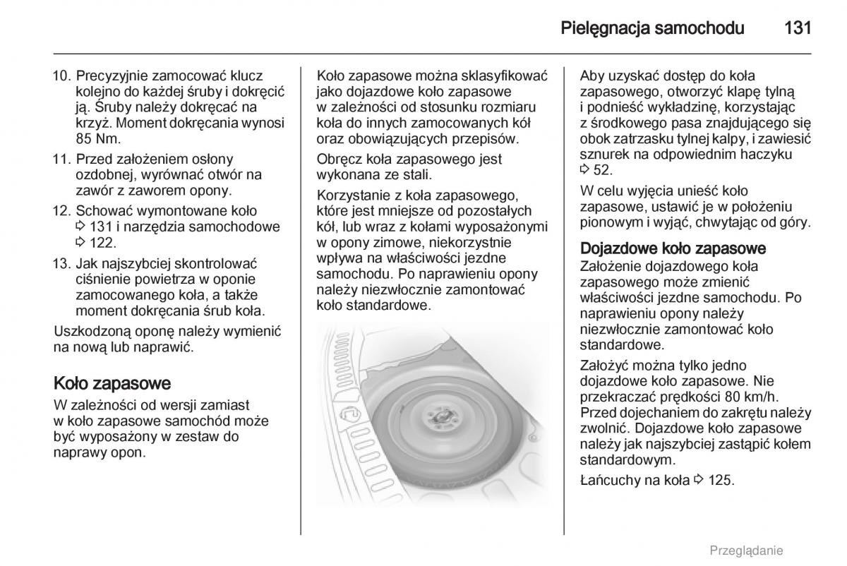 Opel Agila B instrukcja obslugi / page 131