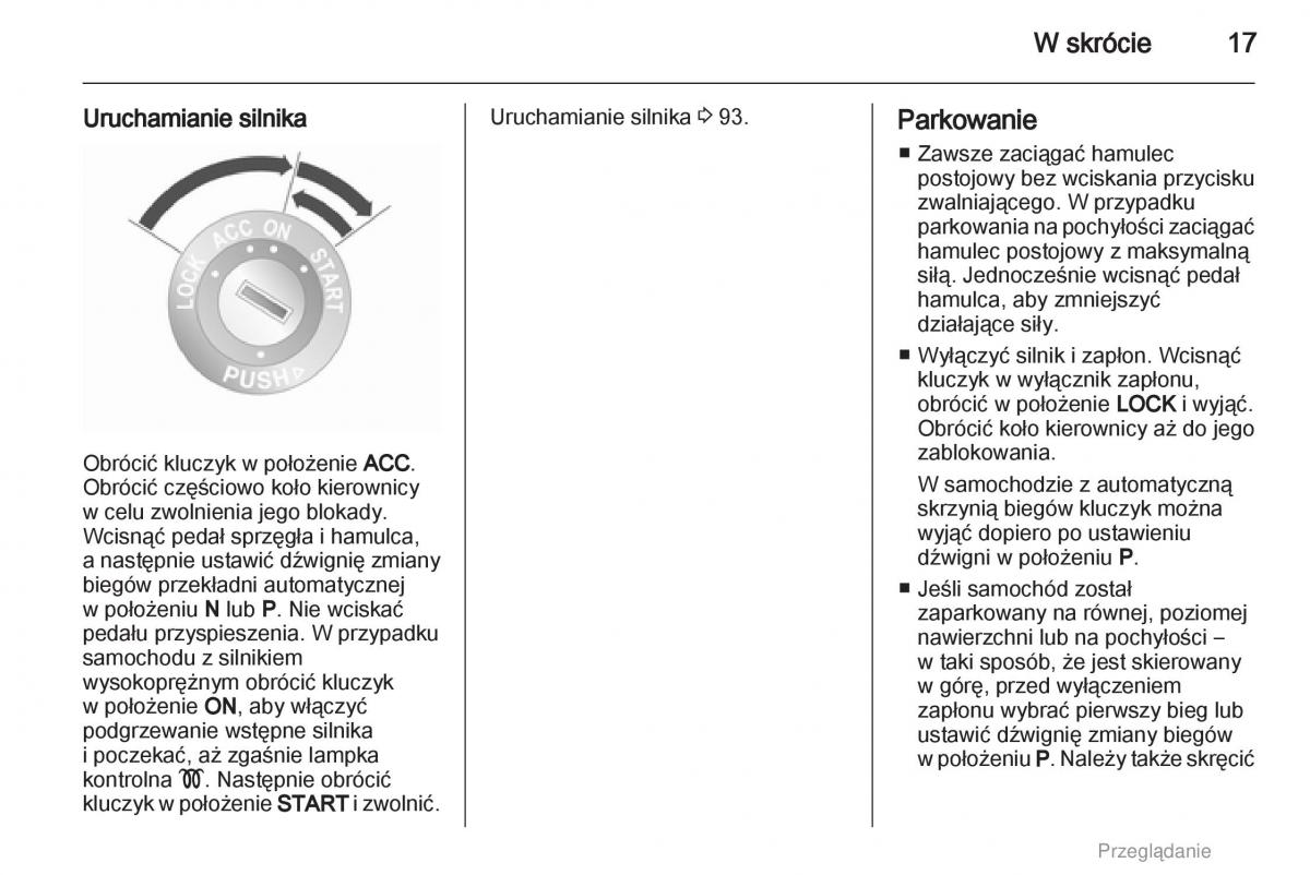 Opel Agila B instrukcja obslugi / page 17