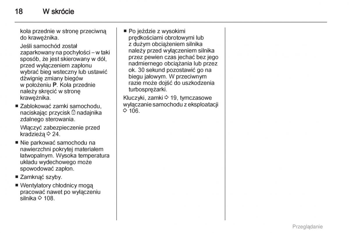 Opel Agila B instrukcja obslugi / page 18