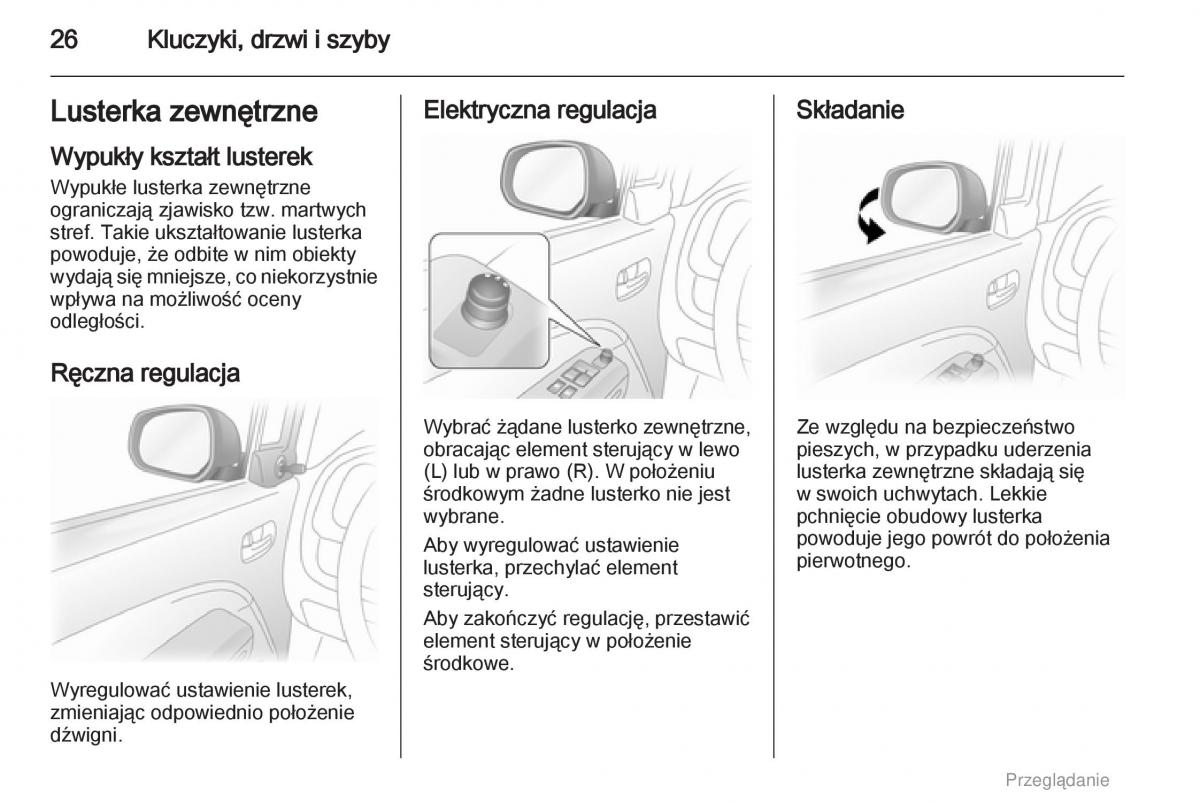 Opel Agila B instrukcja obslugi / page 26