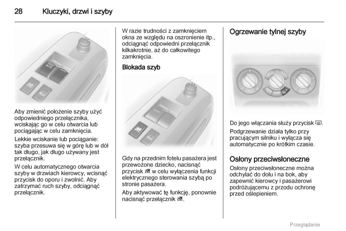 Opel Agila B instrukcja obslugi / page 28