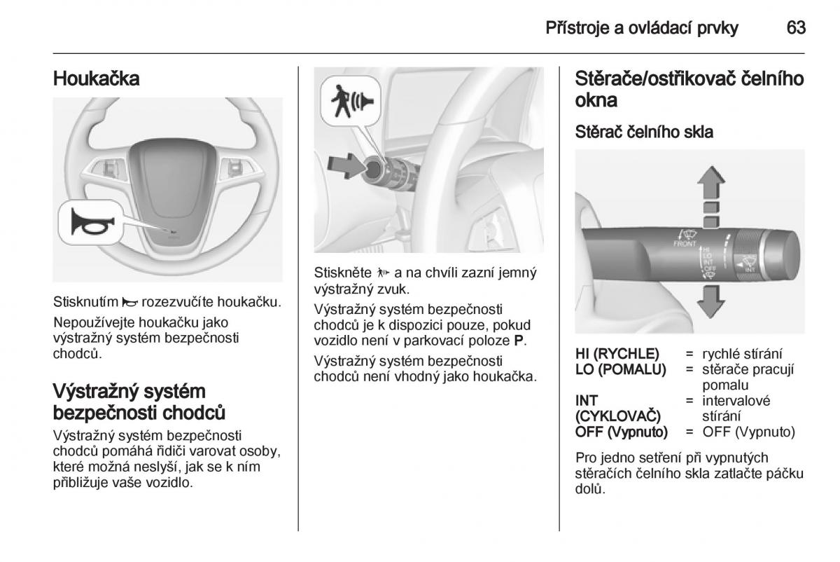 Opel Ampera navod k obsludze / page 65