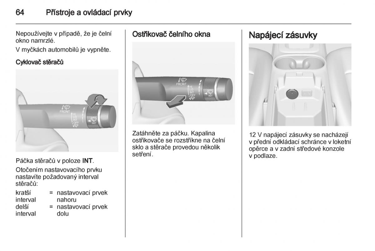 Opel Ampera navod k obsludze / page 66