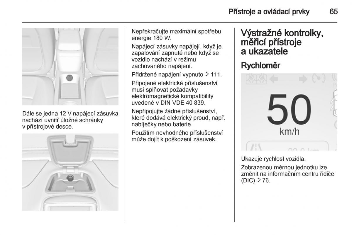 Opel Ampera navod k obsludze / page 67