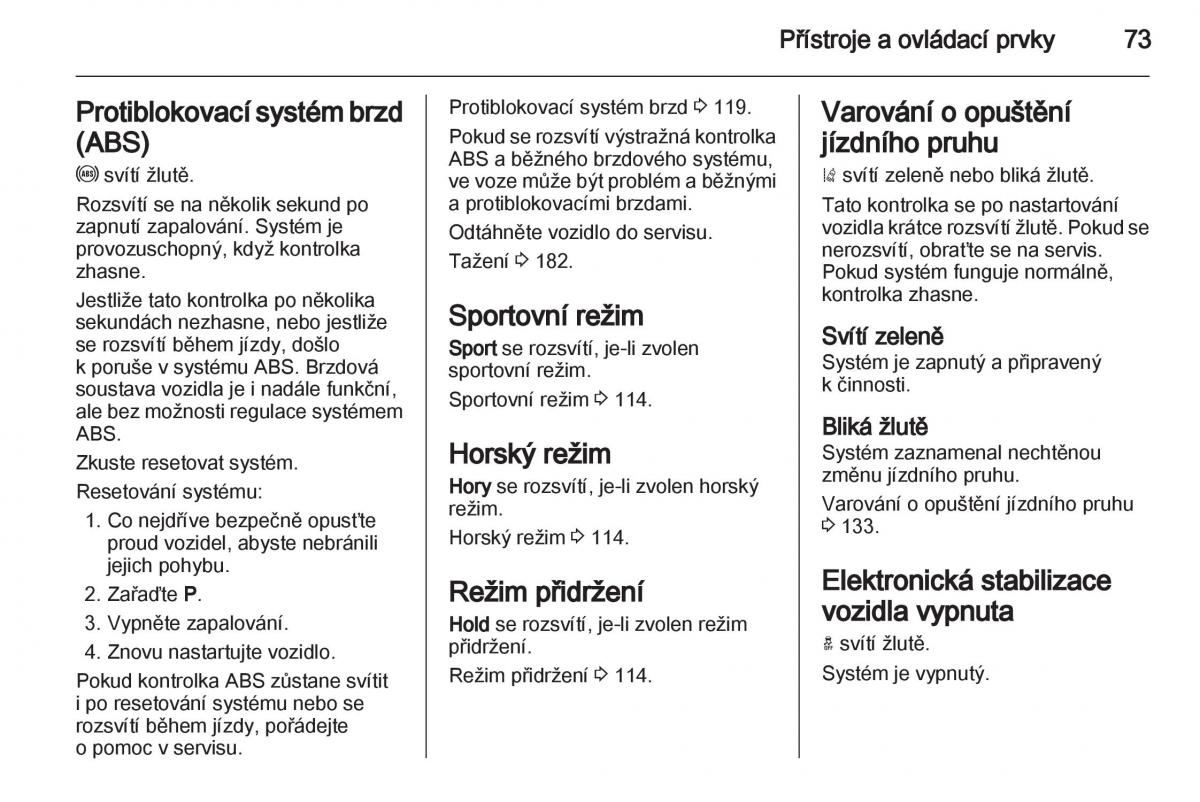 Opel Ampera navod k obsludze / page 75