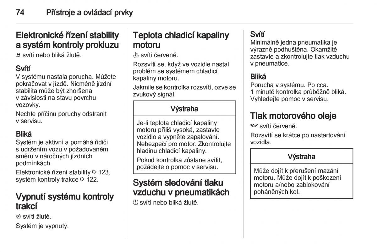 Opel Ampera navod k obsludze / page 76